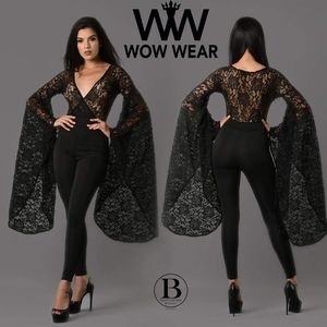 SOLD - Lace Scuba Jumpsuit